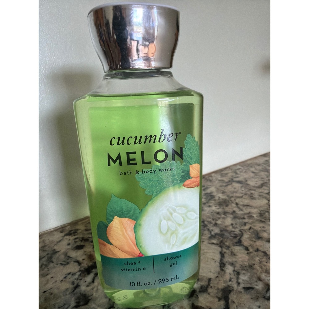 Bath & Body Works Shower Gel 10oz Green Cucumber Melon Signature Collection